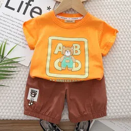 INCLUD Boys Printed Round Neck T-shirt With Shorts-picture-18