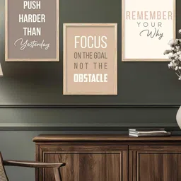 walllane Motivational Wall Art With Frame Home Decor Wall Painting For Living Room Office Bedroom image 5