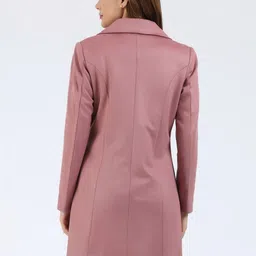 YOUNG CLUB CLASSIC Self Design Notched Lapel Overcoat image 3