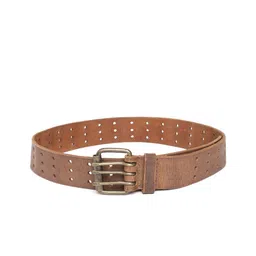 ART N VINTAGE Men Textured Leather Belt-image-88