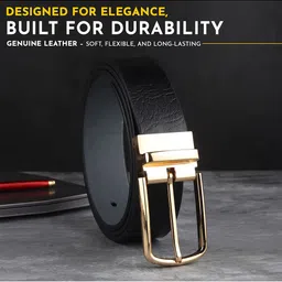 Provogue Men Textured Leather Belt image 2