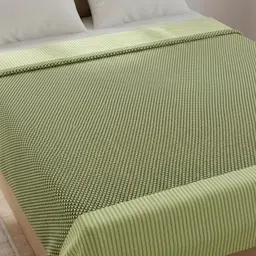 Tharunsha Elite Lime Green & Red AC Room 300 GSM Blanket image 5