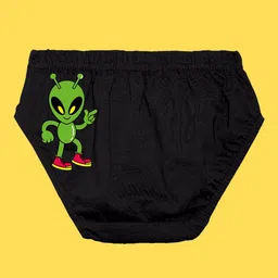 NUSYL Boys Pack Of 3 Alien Printed Mid Rise Basic Briefs - NUBCBRFPO3.0137 image 3