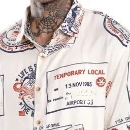 WROGN Men Custom Floral Opaque Printed Casual Shirt image 3