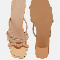 DressBerry Women Embellished Party Block Heels image 4