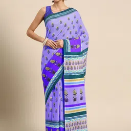 BUTA BUTI Floral Printed Cotton Saree-picture-15