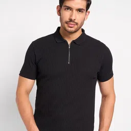 Peregrine by Pantaloons Men Polo Collar Pockets Slim Fit T-shirt-picture-19