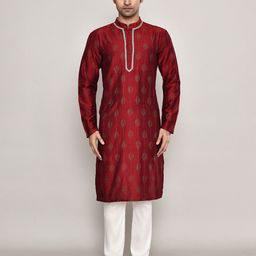 Arihant Rai Sinha Men Ethnic Motifs Embroidered Thread Work Kurta-picture-1