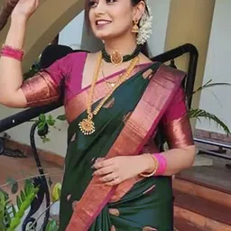 Moda Rapido Woven Design Zari Kanjeevaram Saree image 3