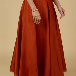 Studio Shringaar Gathered Maxi Flared Skirt image 5