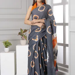 Pinkcity Trade World Pure Cotton Block Print Saree image 1