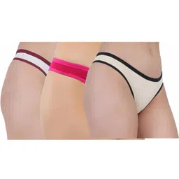 ORLIZEA Pack of 3 Women Low-Rise Cotton Blend Thongs image 5