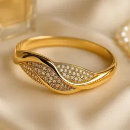 FLAURI Women Crystals Gold-Plated Cuff Bracelet-picture-10