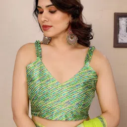 V3 FASHION STUDIO Poly Georgette Saree image 4