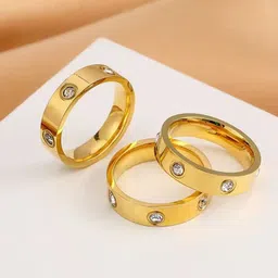 DressBerry Luxe 18KT Gold Plated Band Ring-picture-25