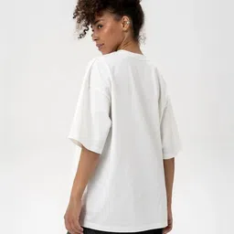 LULU & SKY Women Printed Drop-Shoulder Sleeves Pure Cotton 1 T-shirt image 4