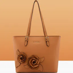 Caprese Women Solid Structured Leather Shoulder Bag-picture-47