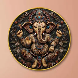 Myntra Elegant Homes Multicoloured MDF Religious Wall Paintings-picture-16