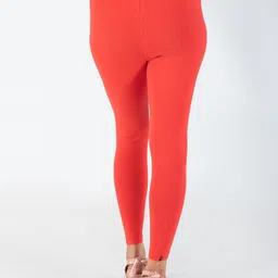 indian flower Women Solid Ankle Length Leggings image 5