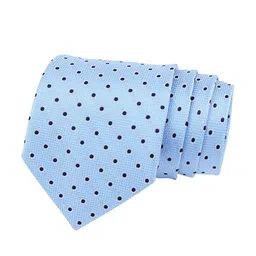 kavove KOVOVE Men Blue & Black Printed Broad Tie image 4