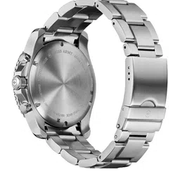 Victorinox Men Patterned Dial & Stainless Steel Bracelet Style Straps Analogue Watch 241689 image 5