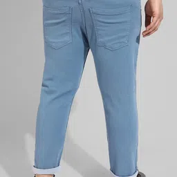 Instafab Plus Men Plus Size Classic Relaxed Fit Stretchable Cotton Jeans image 2