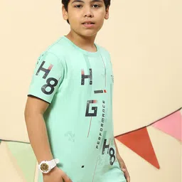 Monte Carlo Boys Typography Printed Casual Knitted Cotton T-shirt image 2