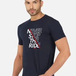 CHOZI Pack of 2 Typography Printed Cotton T-shirt image 3