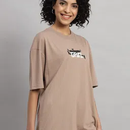 GRIFFEL Graphic Printed Oversized Cotton T-shirt image 3