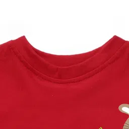 KAVEE Boys Red Bio Finish Applique T-shirt image 3