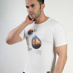Polo Plus Men Printed Bio Finish Applique T-shirt image 3