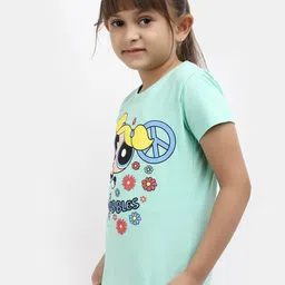 V-Mart Girls Graphic Printed Cotton T-shirt image 3