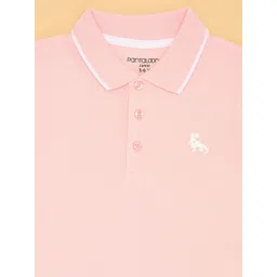 Pantaloons Junior Boys Solid Polo Collar Cotton T-shirt image 2