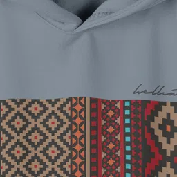 HELLCAT Girls Ethnic Motif Printed Hooded Regular Fit Cotton T-Shirt image 2