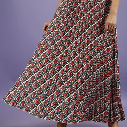 LookShine Women Floral Printed A-Line Maxi Skirt-picture-16