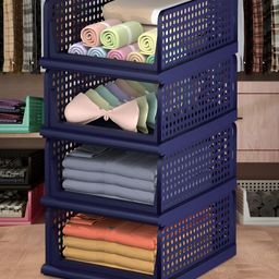 RUBOXA Blue Set of 4 Regular Multi-Utility Organisers-picture-28