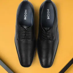 Mochi Men Textured Leather Formal Derbys-picture-30