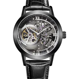 oblvlo Men Dial & Leather Straps Analogue Multi Function Automatic Motion Powered Watch VM-BBSB-1-image-24