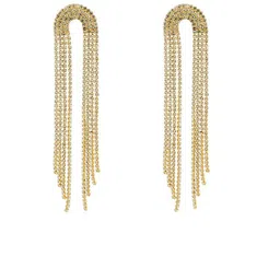 Shining Jewel - By Shivansh Set Of 3 Gold Plated American Diamond Studded Drop Earrings-picture-23