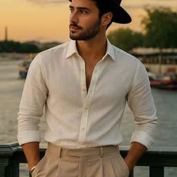 BUSCOTT Men Comfort Casual Shirt image 4