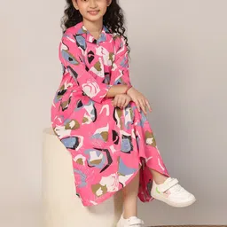 YK Print Fit & Flare Midi Dress image 2