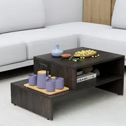 HEXA RED Brown Textured Wooden Rectangle Coffee Table-picture-23