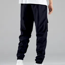 AAHWAN Men Regular Fit High-Rise Joggers image 3