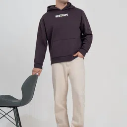 Red Tape Men Printed Hooded Sweatshirt image 3