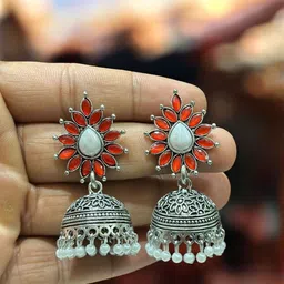 ANTICO Floral Jhumkas Earrings image 2