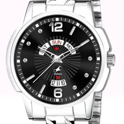 PERUCCI Men Brass Embellished Dial & Stainless Steel Bracelet Style Straps Analogue Watch WATHAE85ATUZHFD2-picture-27