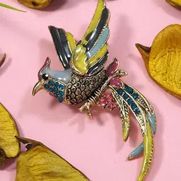 ADORN Meenakari Work Wedding Brooch for Men and Women-picture-52