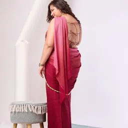 RACHNA Ombre Beads and Stones Ready to Wear Saree image 4