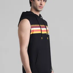 Jack & Jones Striped Hooded Pure Cotton Pullover image 3