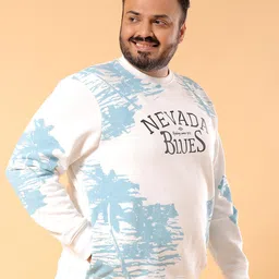 hardsoda by the indian garage co HARDSODA Plus Size Round Neck Long Sleeves Printed Sweatshirt image 5